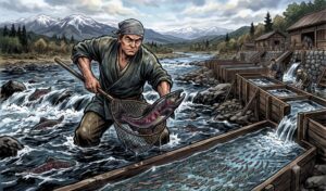 斎藤兵太郎【稚魚の放流】
