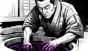 藤田謙【南部紫根染】