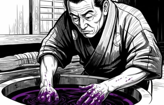 藤田謙【南部紫根染】
