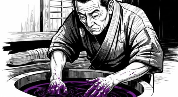 藤田謙【南部紫根染】